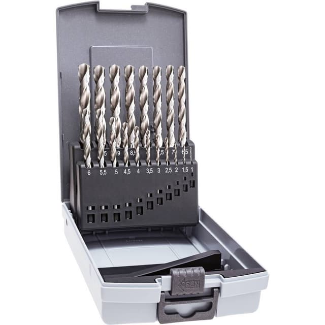 Alpen 0000110319100 HSS Metall-spiralborrset 19 delar