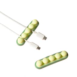 Silikon kabelholder klips 2-pak Grønn