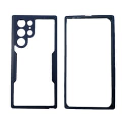Telefonveske med skjermbeskytter Blå Samsung S22 ultra