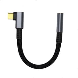 Type C til 3,5 mm hodetelefonadapter Grå