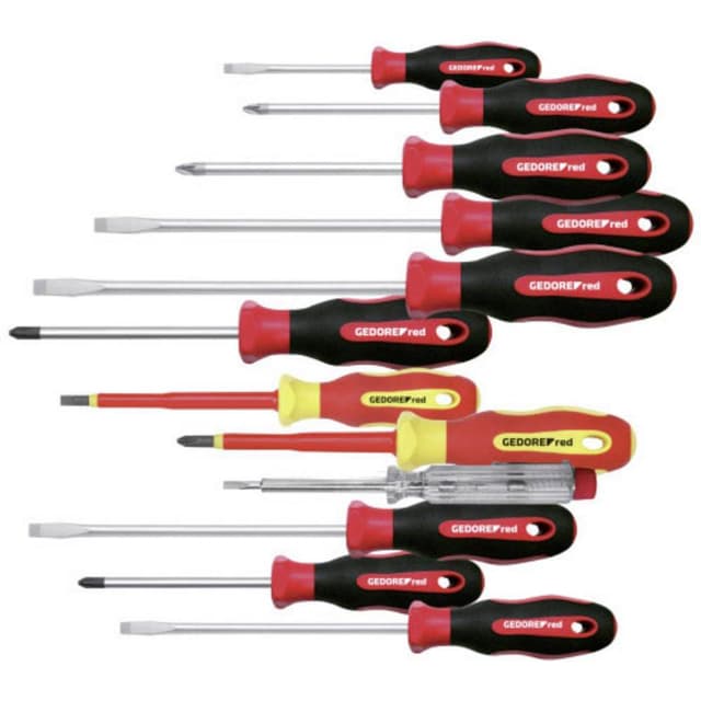 Skruvmejsel set 12 delar Gedore RED R38002012