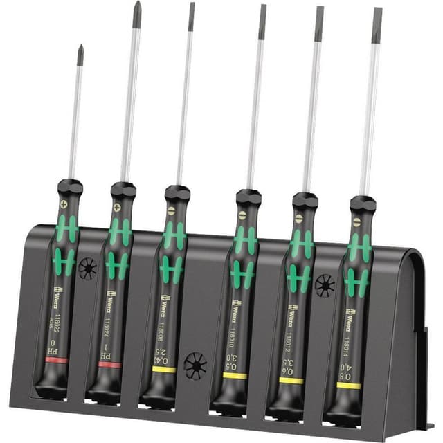Wera 2035/6 B Skruetrækker-sæt Elektronik og finmekanik