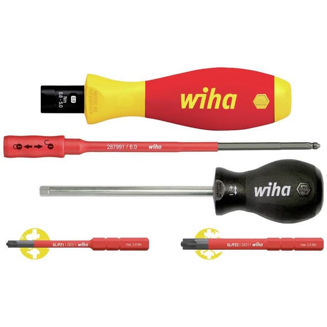 Wiha 38074 VDE Vridmomentskruvmejsel-set 5 delar 0.8