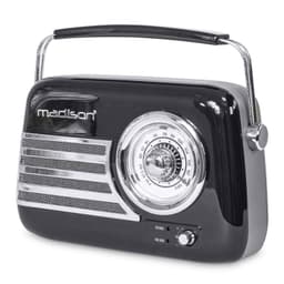 Madison retro radio med Bluetooth och FM (svart)