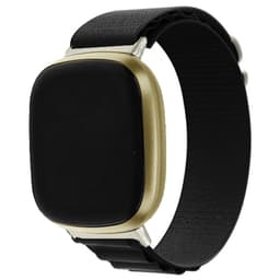 Klockarmband Nylon Musta Fitbit Versa 1/2