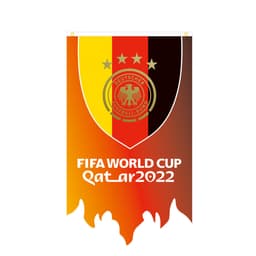 2022 VM flag Tyskland MultiColor