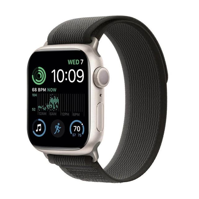Tactik nylon Armbånd Apple Watch SE 2022 (44mm) - Blackroom Grey
