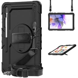 Hybrid cover med skulderrem Samsung Galaxy Tab S7 FE - Sort