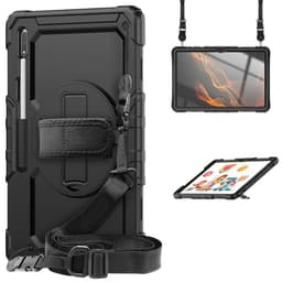 Hybrid cover med skulderrem Samsung Galaxy Tab S8 Ultra 14.6 - Sort