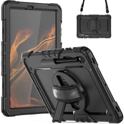 Hybrid cover med skulderrem Samsung Galaxy Tab S8 Plus 12.7 - Sort