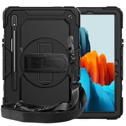 Hybrid deksel med skulderstropp Samsung Galaxy Tab S7 - Sort