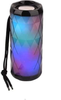 Bluetooth højttaler med LED-lys og bærestrop