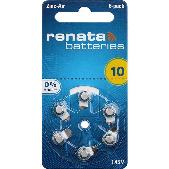 ZA 10 Knapcellebatteri Zink-luft 1.4 V 105 mAh