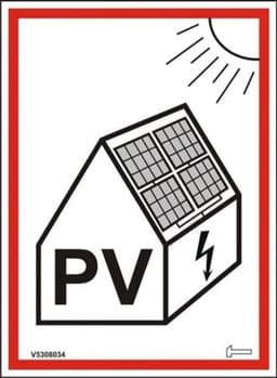 Skilt Solcelleinstallasjon - utgått