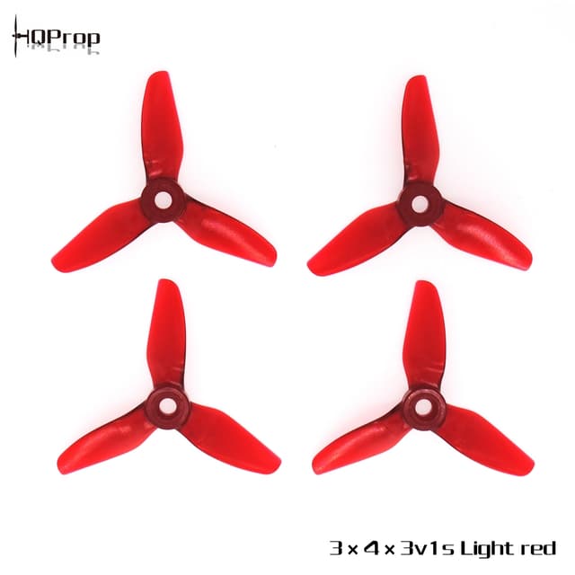 HQ Durable Prop 3x4x3V1S Light Red(2CW+2CCW)