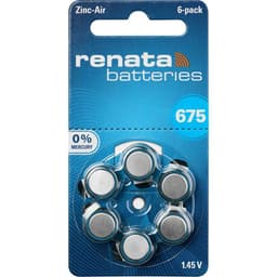 ZA 675 Knapcellebatteri Zink-luft 1.4 V 660 mAh Renata