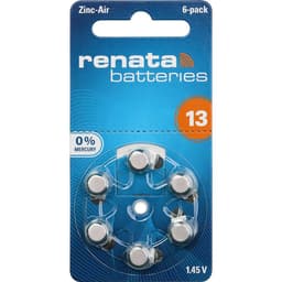 Renata Hearing Aid PR48 Knappcell ZA 13 Zink-luft 305