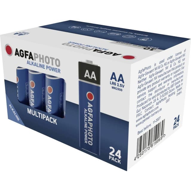 Batteri AA (R6) Alkaliskt AgfaPhoto Power LR6 1.5 V 24