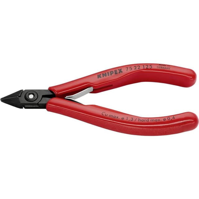 Knipex 75 22 125 Elektronik og finmekanik Sideskiller med facet 125 mm