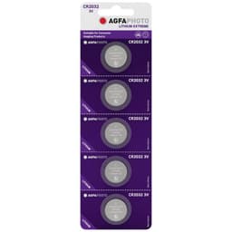 AgfaPhoto Knappcell CR 2032 Litium 3 V 5 st