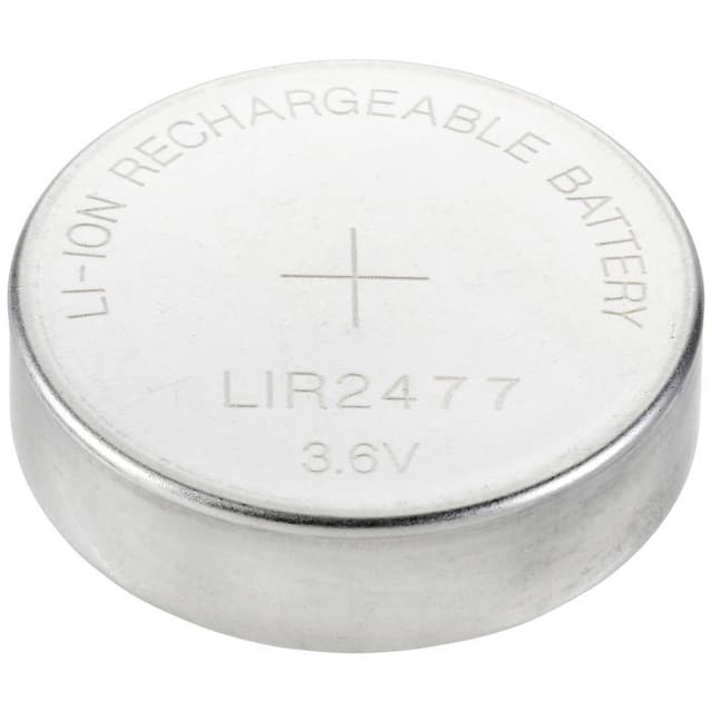 VOLTCRAFT Laddbart batteri Knappcell LIR 2477 Litium