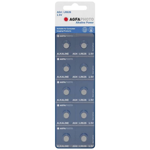 AgfaPhoto AG4 Knappcell LR 66 Alkaliskt 1.5 V 10 st