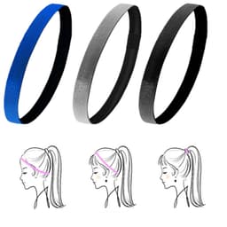Elastiska sportpannband 3-pack Monivärinen