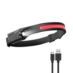COB-ulkovalaisin USB Musta