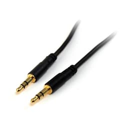 StarTech.com MU1MMS, 3,5mm, Hankoppling, Hankoppling, 0,3 m, Svart