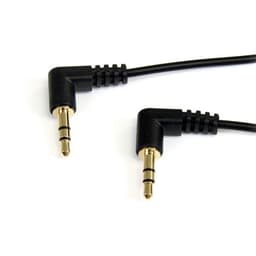 StarTech.com MU6MMS2RA, 3.5mm, Hanstik, 3.5mm, Hanstik, 1,8 m, Sort