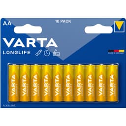 Varta Longlife AA / LR6 batteri 10-pak
