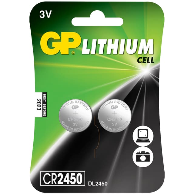 CR2450 3V Knapcelle 2-pak