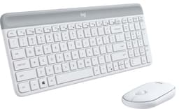 Logitech MK470 Slim Combo mus och tangentbord (vit)