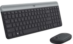 Logitech MK470 Slim Combo mus och tangentbord (grafit)