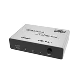 HDMI switch 2 ind/1 ud 8K 60Hz HDMI 2.1 Sølv