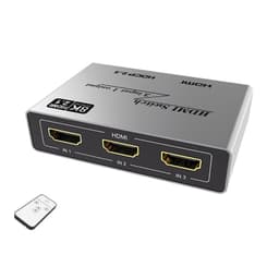 HDMI 2.1 Switch med 3 porter grå