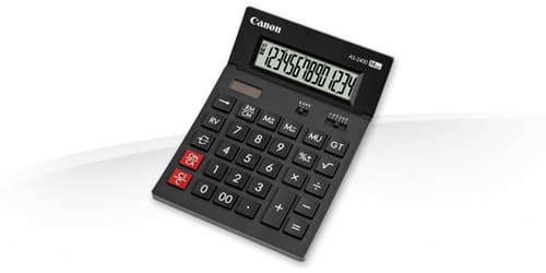 Canon AS-2400, Desktop, Skærm, 14 cifre, Display vipning, Batteri, Sort