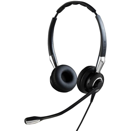 Jabra Biz 2400 II QD Duo NC, Koblet med ledninger (ikke trådløs), Kontor/kunde