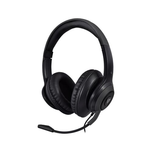 V7 HC701, Kabel, Samtal/musik, 20 - 20000 hz, 203 g, Headset, Svart