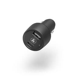 HAMA Hurtiglader 12-24V USB-C & USB-A PD 30W Sort
