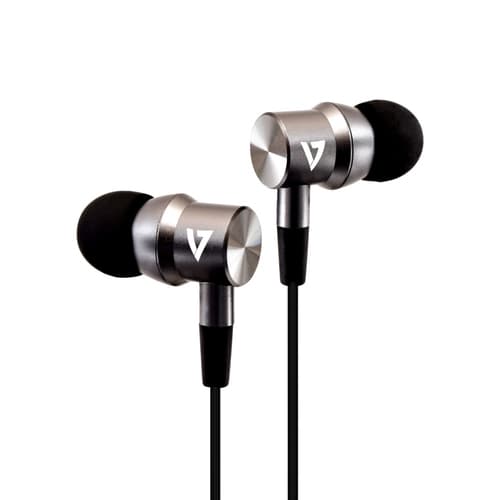 V7 HA111-3EB, Kabel, 20 - 20000 hz, Samtal/musik, 13,6 g, Headset, Sil