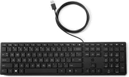 HP Kablet Desktop 320K-tastatur, Full-size (100%), USB, Sort