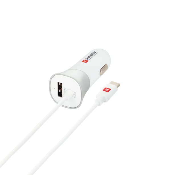 USB-billaddare med Typ-C-kabel (2.0)