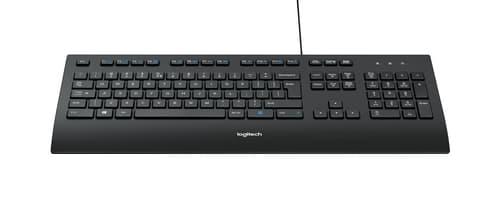 Logitech K280E Pro f/ Business, Full-size (100%), Ledningsført, USB, QWERTY, Sort