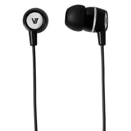 V7 HA110-BLK-12EB, Ledningsført, Opkald/musik, 12 g, Headset, Sort