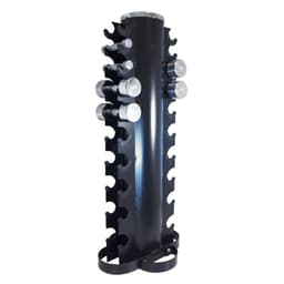 FitNord Chromed dumbbell set PRO 1-10 kg + rack