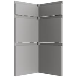Epoq Integra 3-delt hjørnedør til kjøkken (stålgrå)