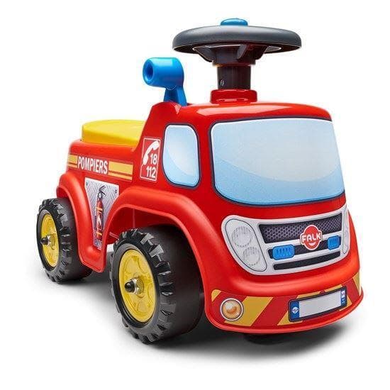 Falk Brandbil ride-on med opbevaringsrum, rat og horn