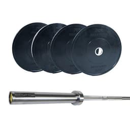Kraftmark Vektsett 50 mm - Bumper Basic + Olympisk vektstang Basic