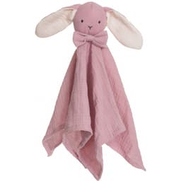 Teddykompaniet Diinglisar, snuttefilt, kanin, Muslin rosa
